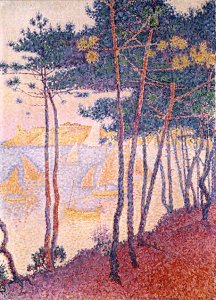 Sailing boats and pine trees, 1896