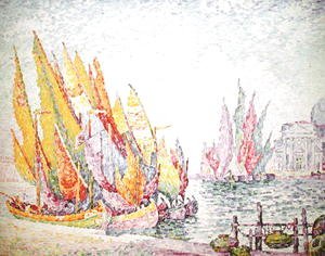 Paul Signac - Venice, Sailing Boats, 1908